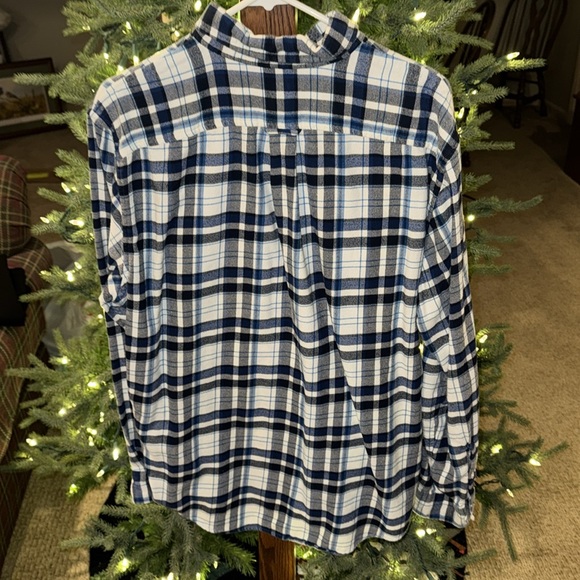 Lands End Flannel Shirt - Picture 2 of 7
